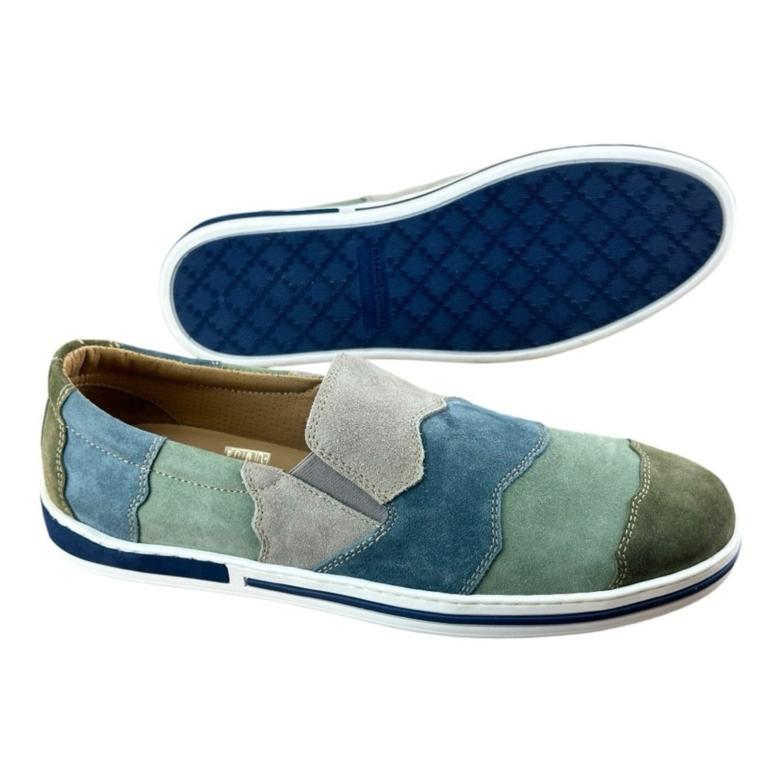 Galizio Torresi Slipper Men’s suede Green Casual shoes Size US 9|42 EU.