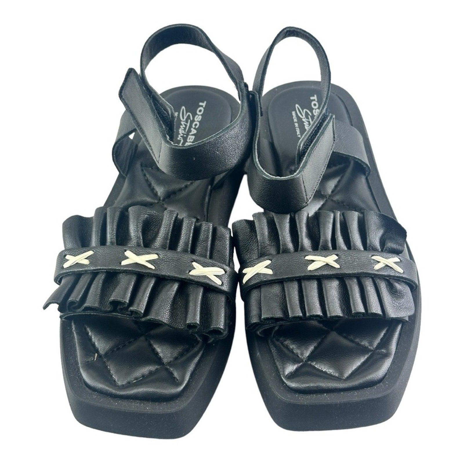 Toscablu Studio P24us women's sandals SS2464S456 Peonia Leather Black.