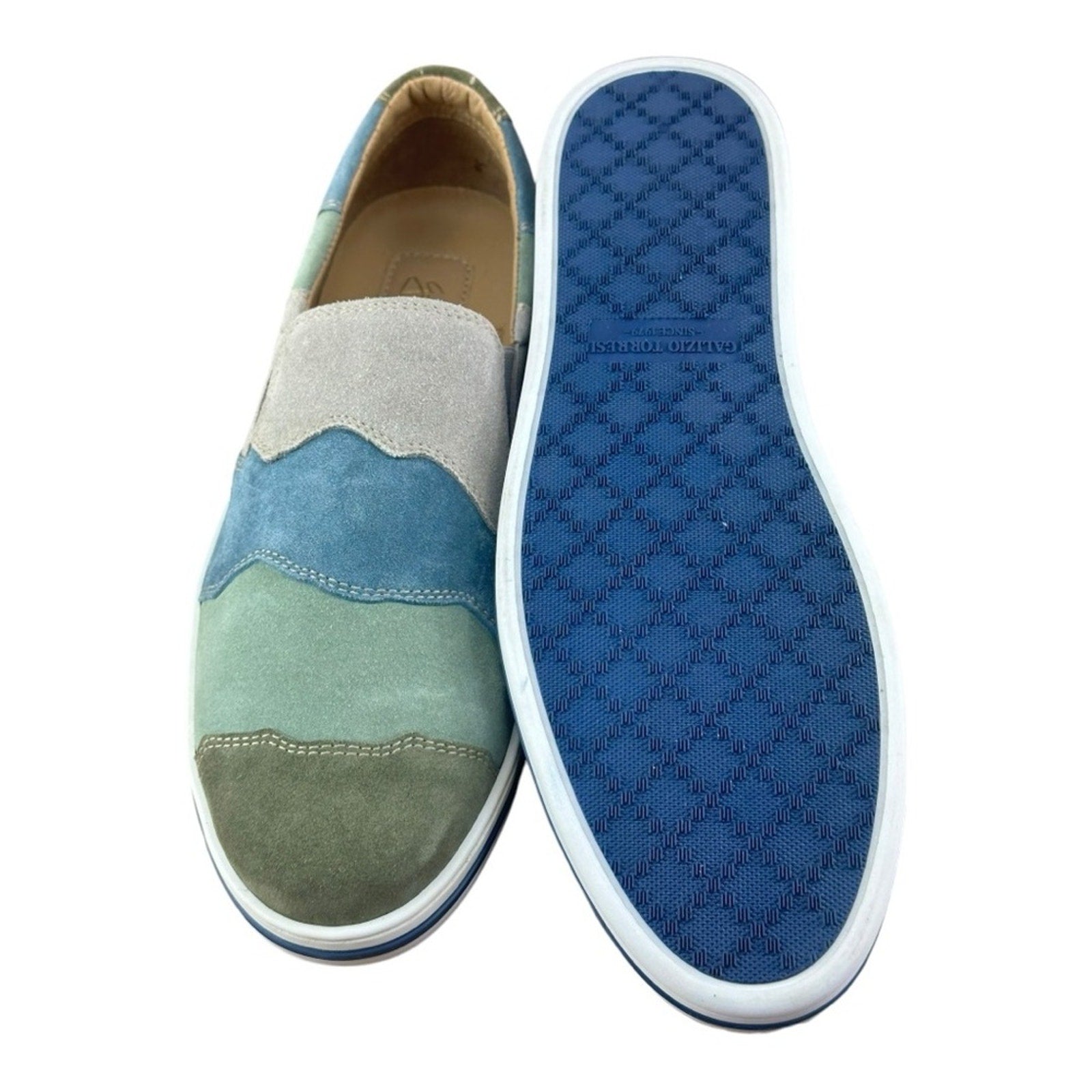 Galizio Torresi Slipper Men’s suede Green Casual shoes Size US 9|42 EU.