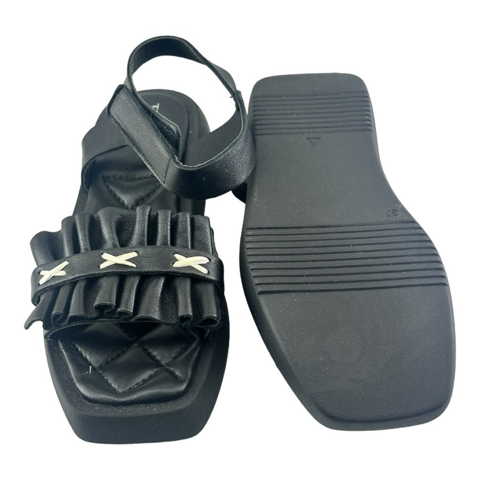 Toscablu Studio P24us women's sandals SS2464S456 Peonia Leather Black.