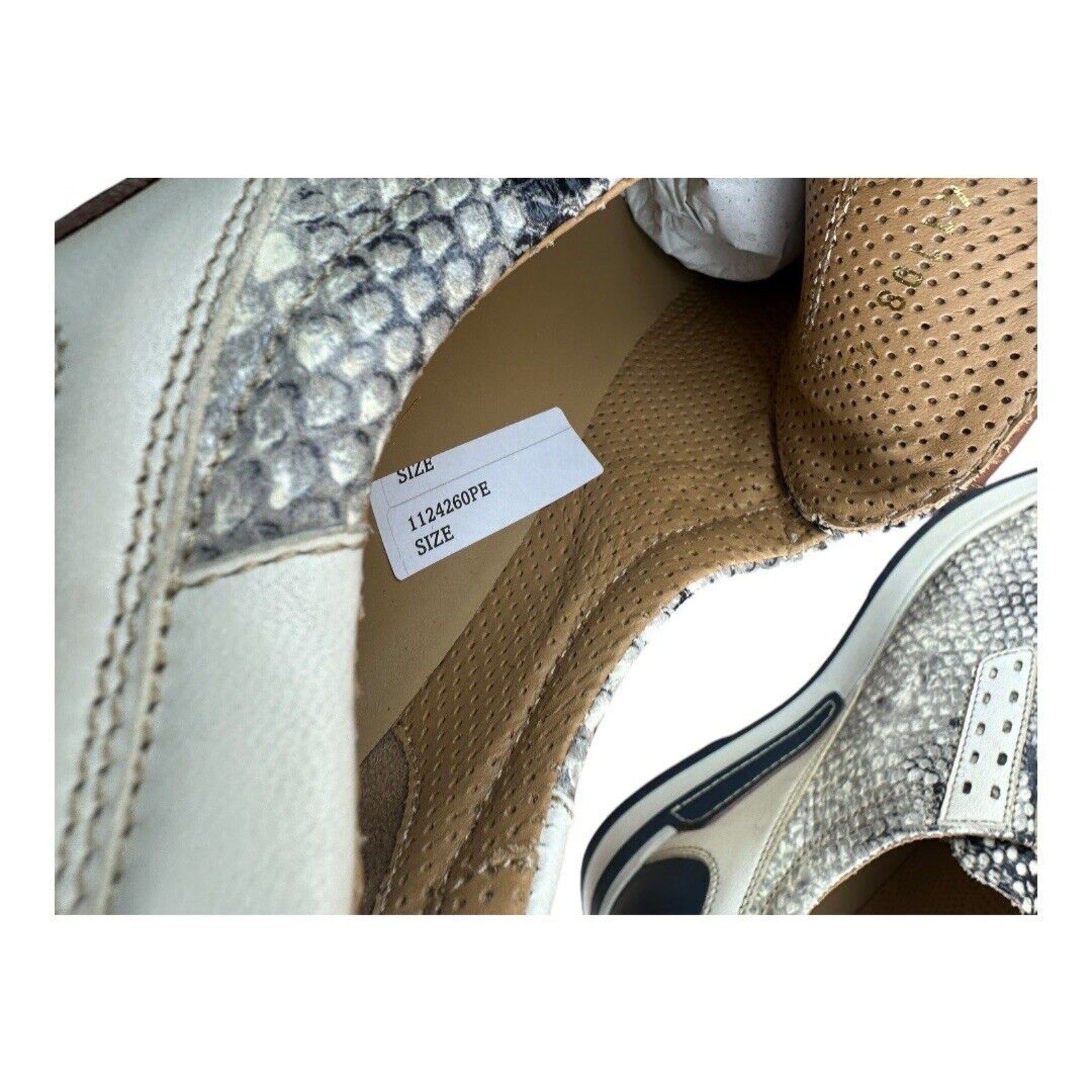 Galizio Torresi Sneaker Men 1198 python Leather Sneakers.