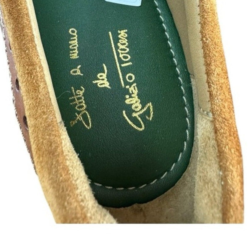 Galizio Torresi Brown Leather Derby shoes Men.