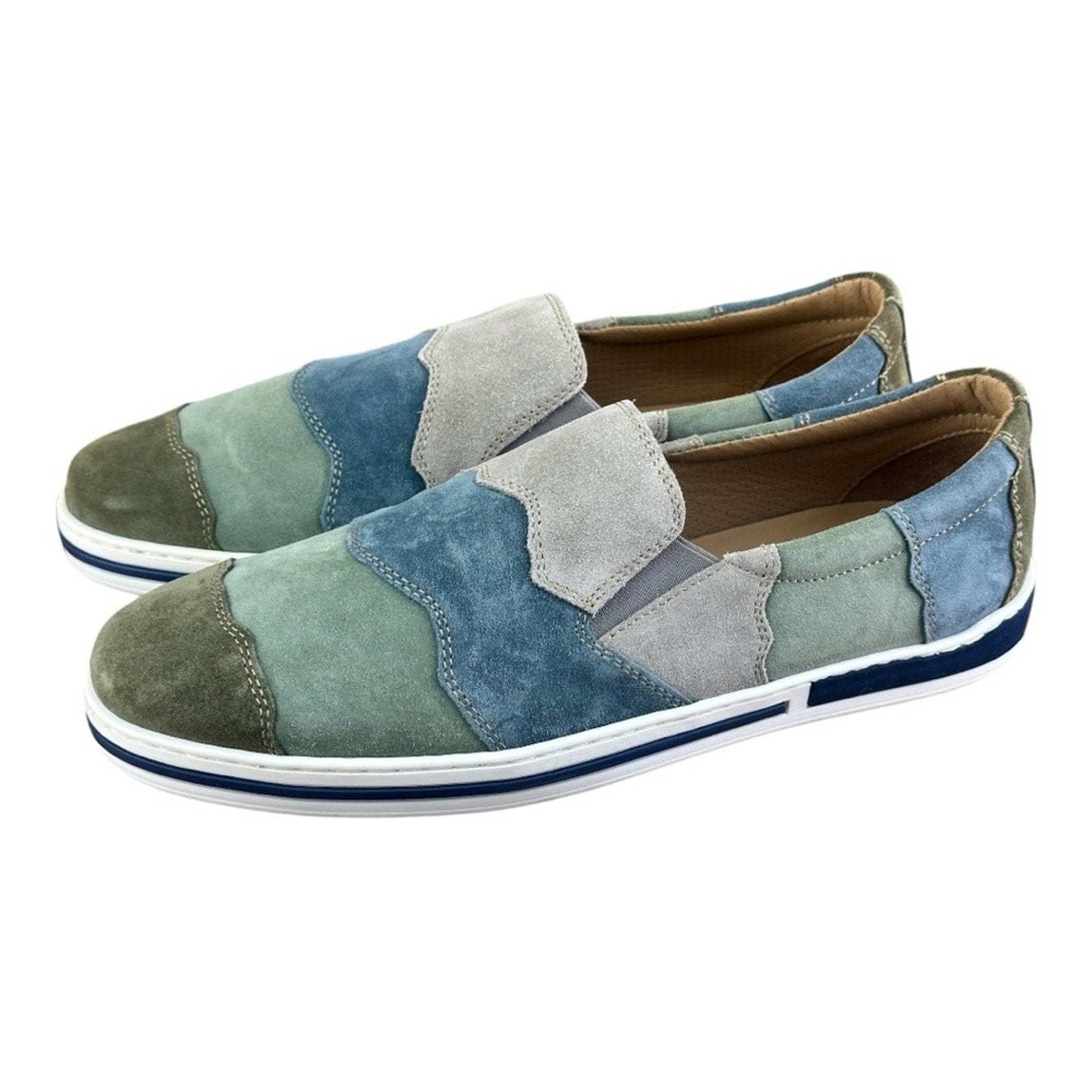 Galizio Torresi Slipper Men’s suede Green Casual shoes Size US 9|42 EU.