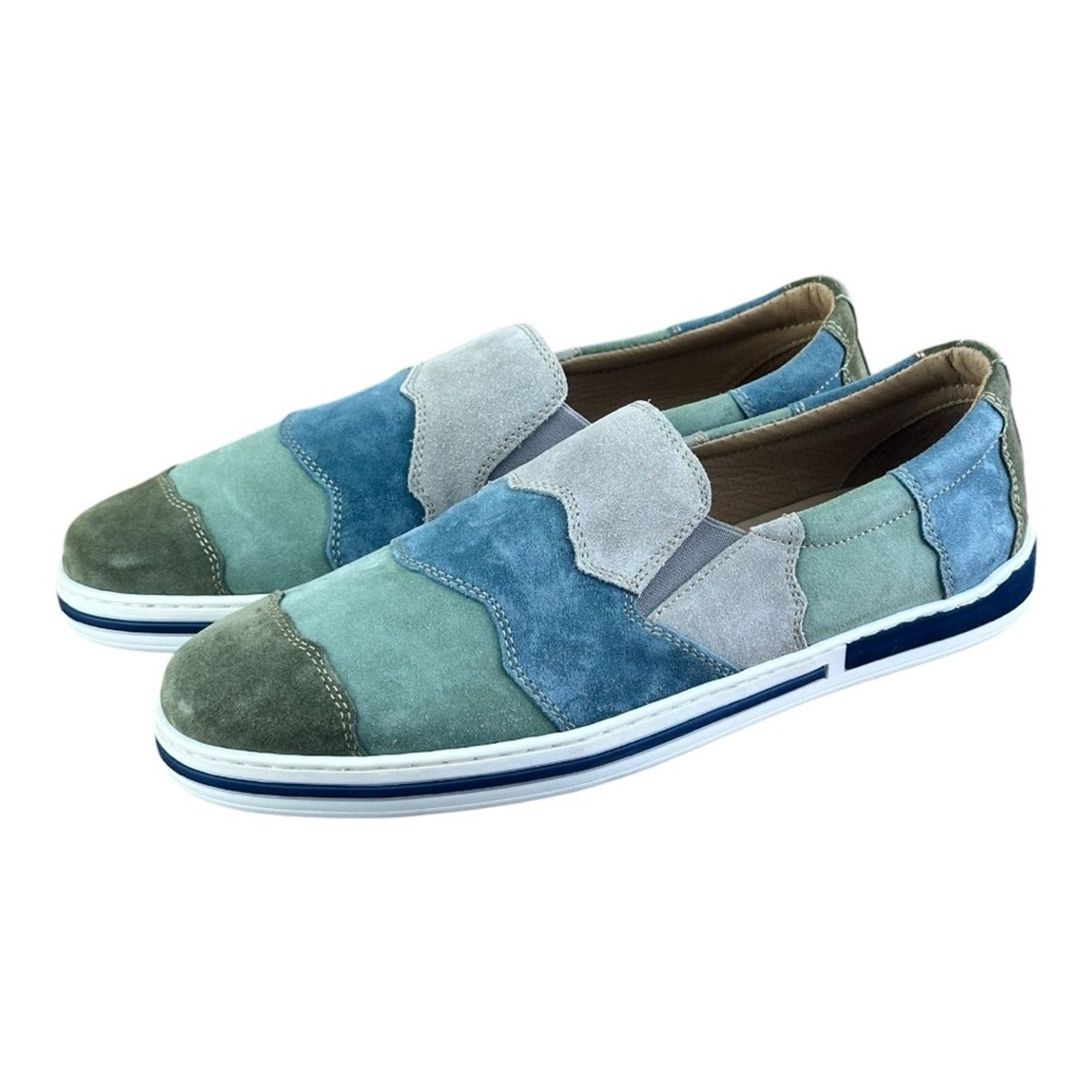 Galizio Torresi Slipper Men’s suede Green Casual shoes Size US 9|42 EU.