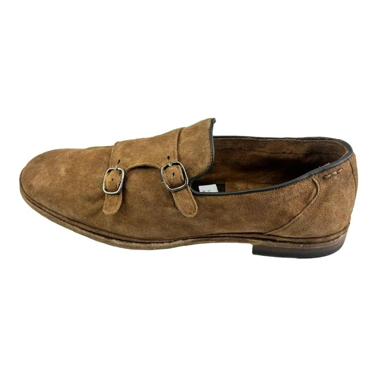 ALEXANDER HOTTO Vintage Effect Double Monk strap Loafer (Men's ).