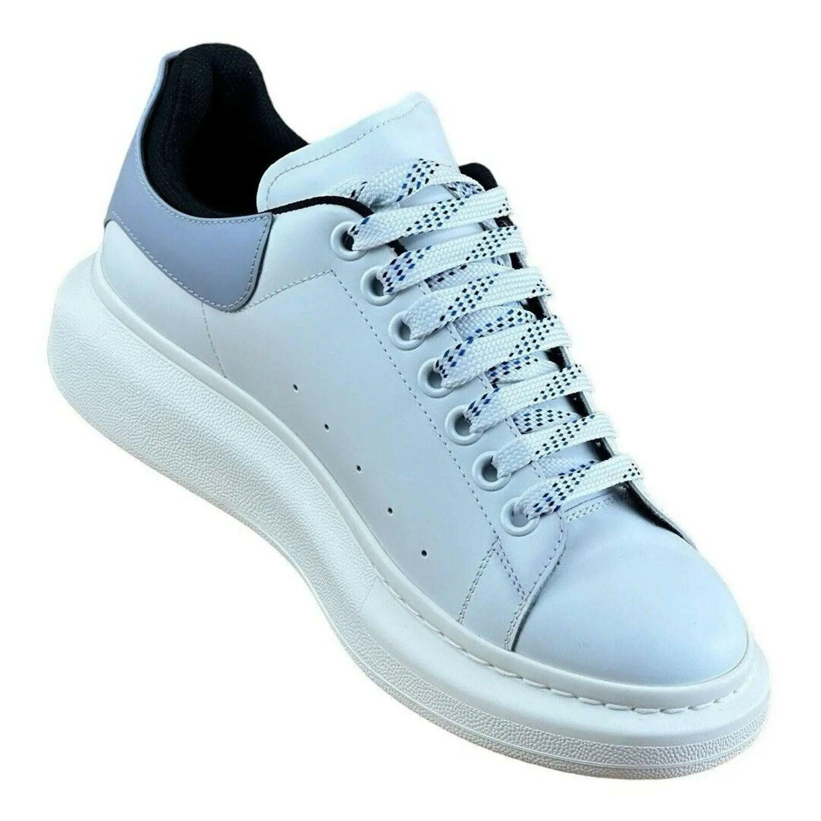Alexander McQueen Oversized White Spring Blue Sneaker ( Men).