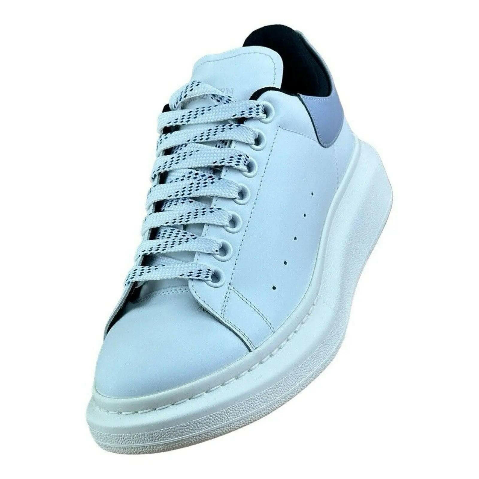 Alexander McQueen Oversized White Spring Blue Sneaker ( Men).