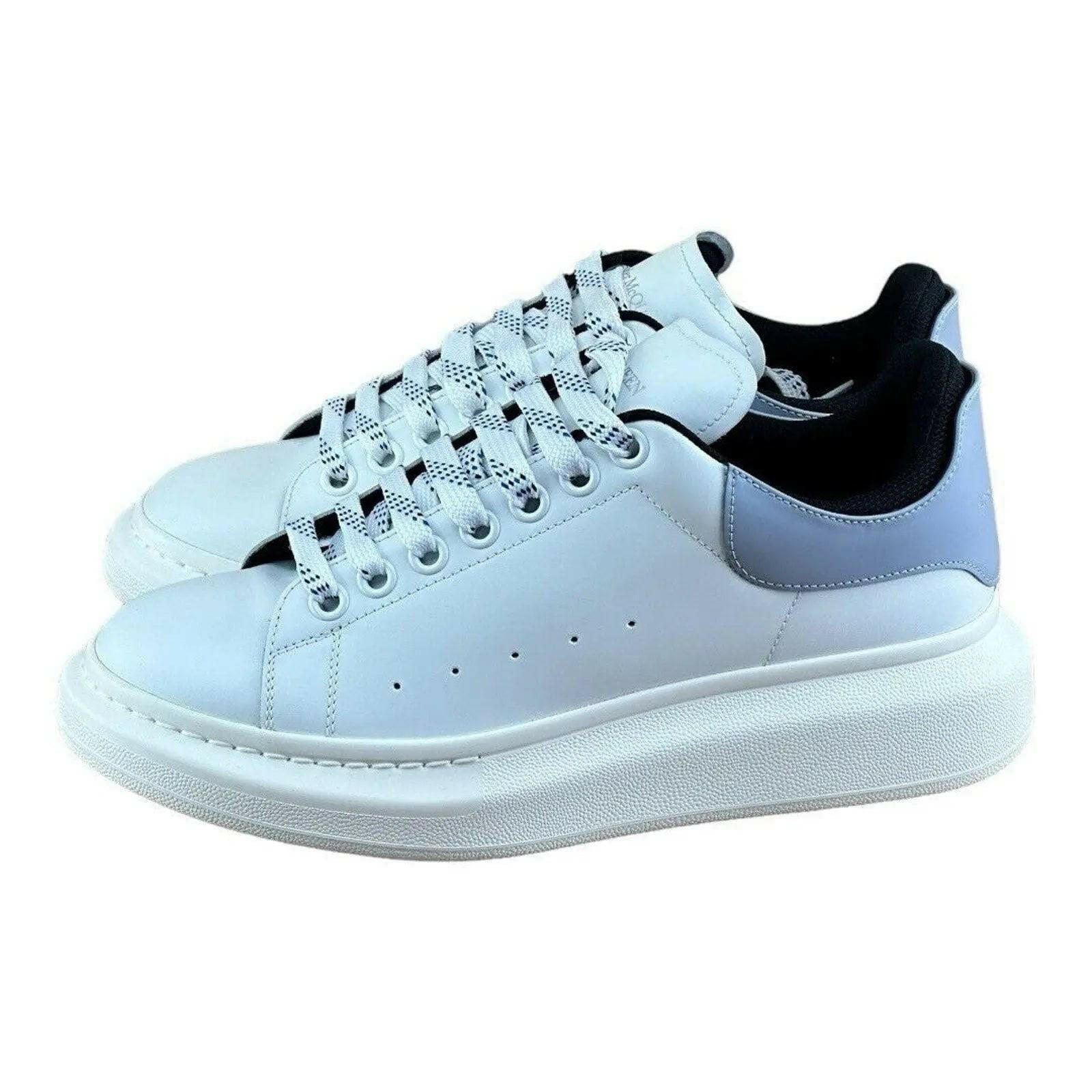Alexander McQueen Oversized White Spring Blue Sneaker ( Men).