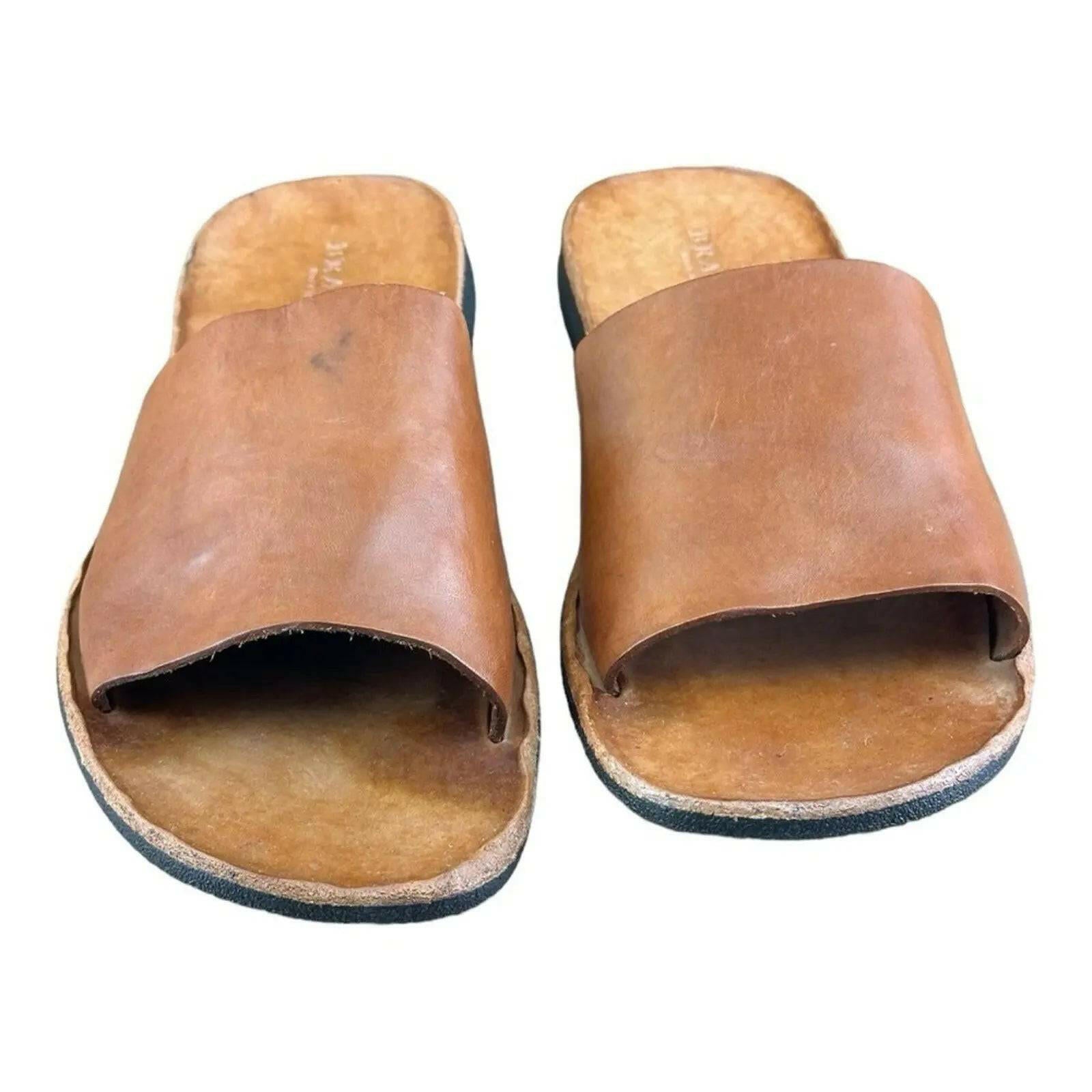BRADOR Jack Brown Slide Sandals Men.