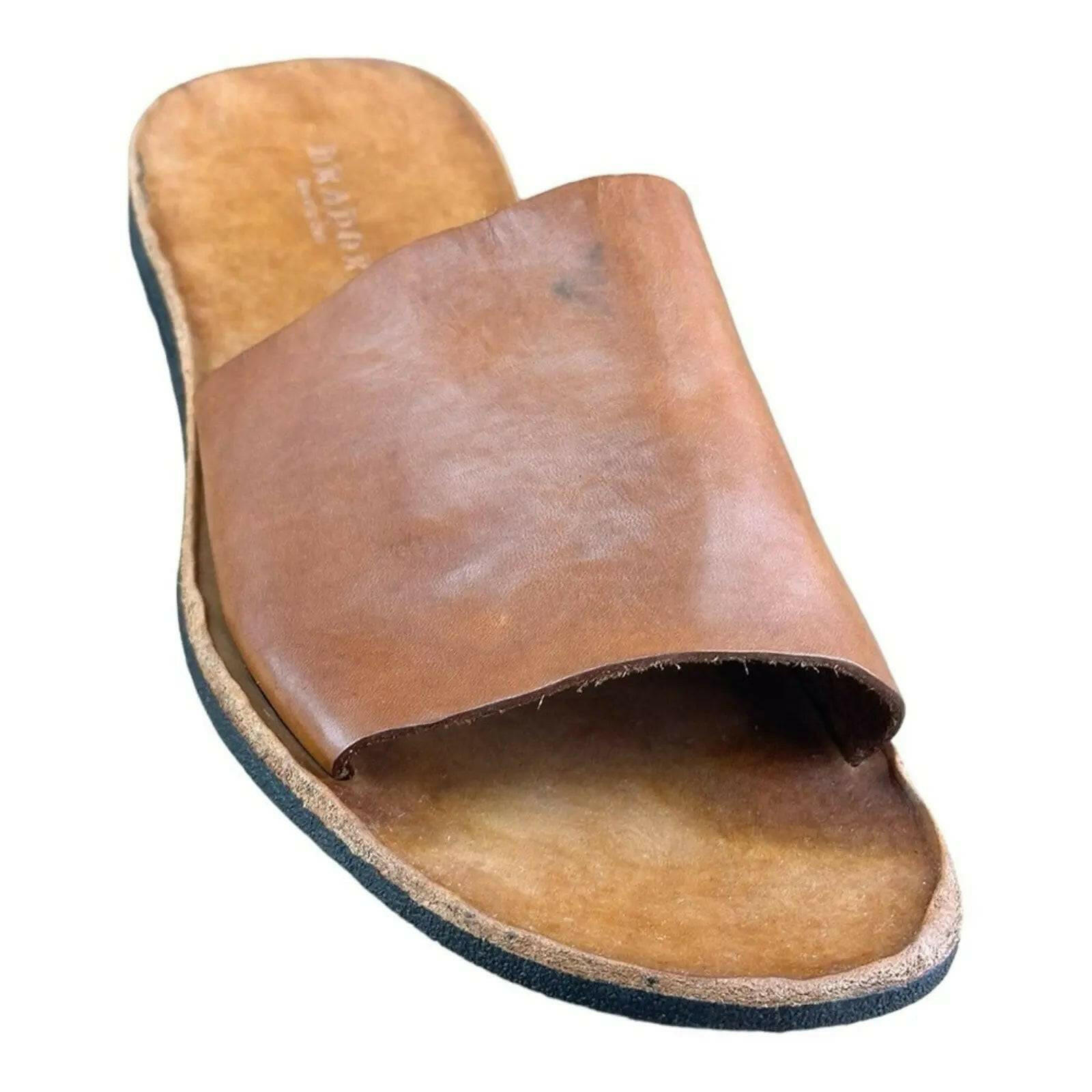 BRADOR Jack Brown Slide Sandals Men.