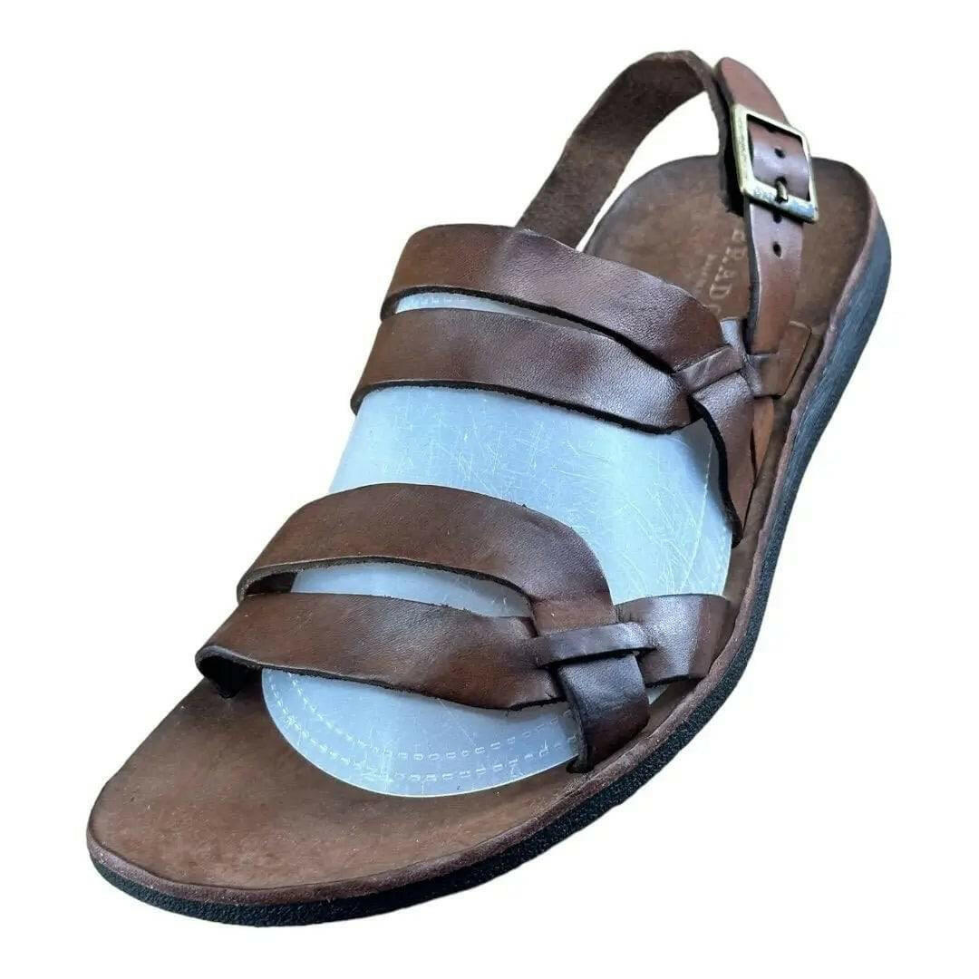 BRADOR Tiger Mahogany Brown Sandal Men.