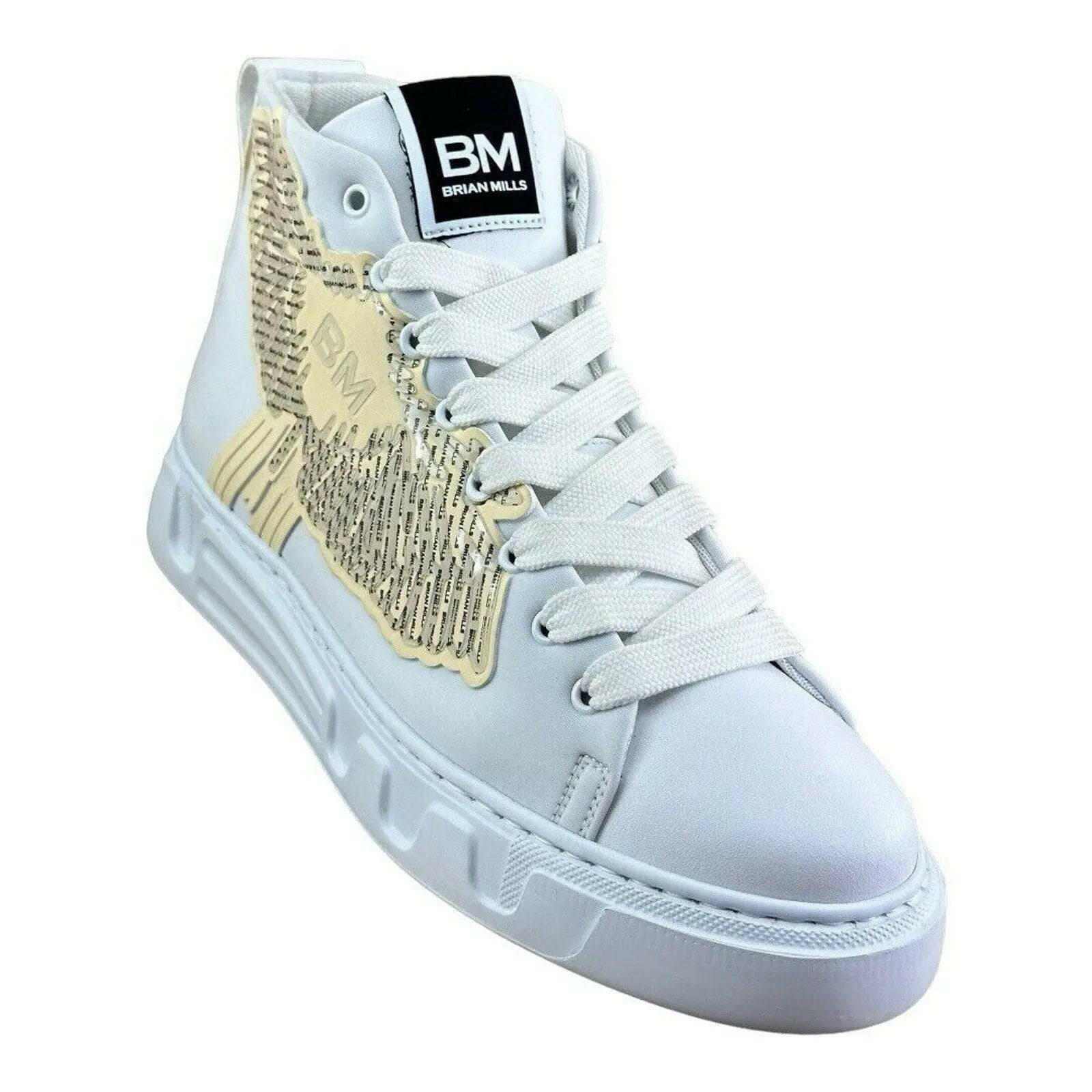 BRIAN MILLS Eagle High top Fashion Sneakers Men.