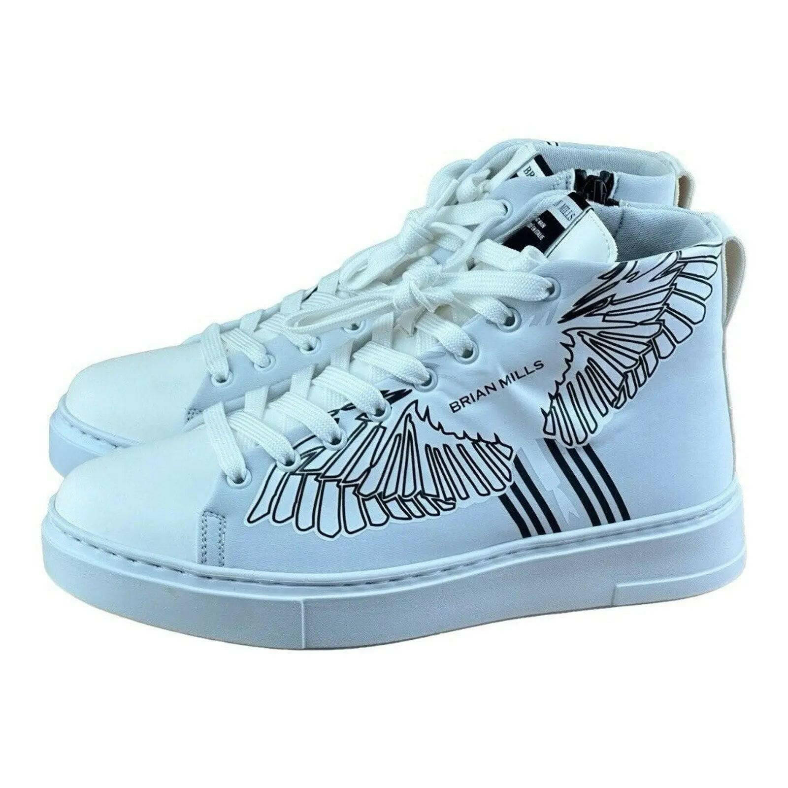 BRIAN MILLS Fashion Eagle High top Sneakers Men.