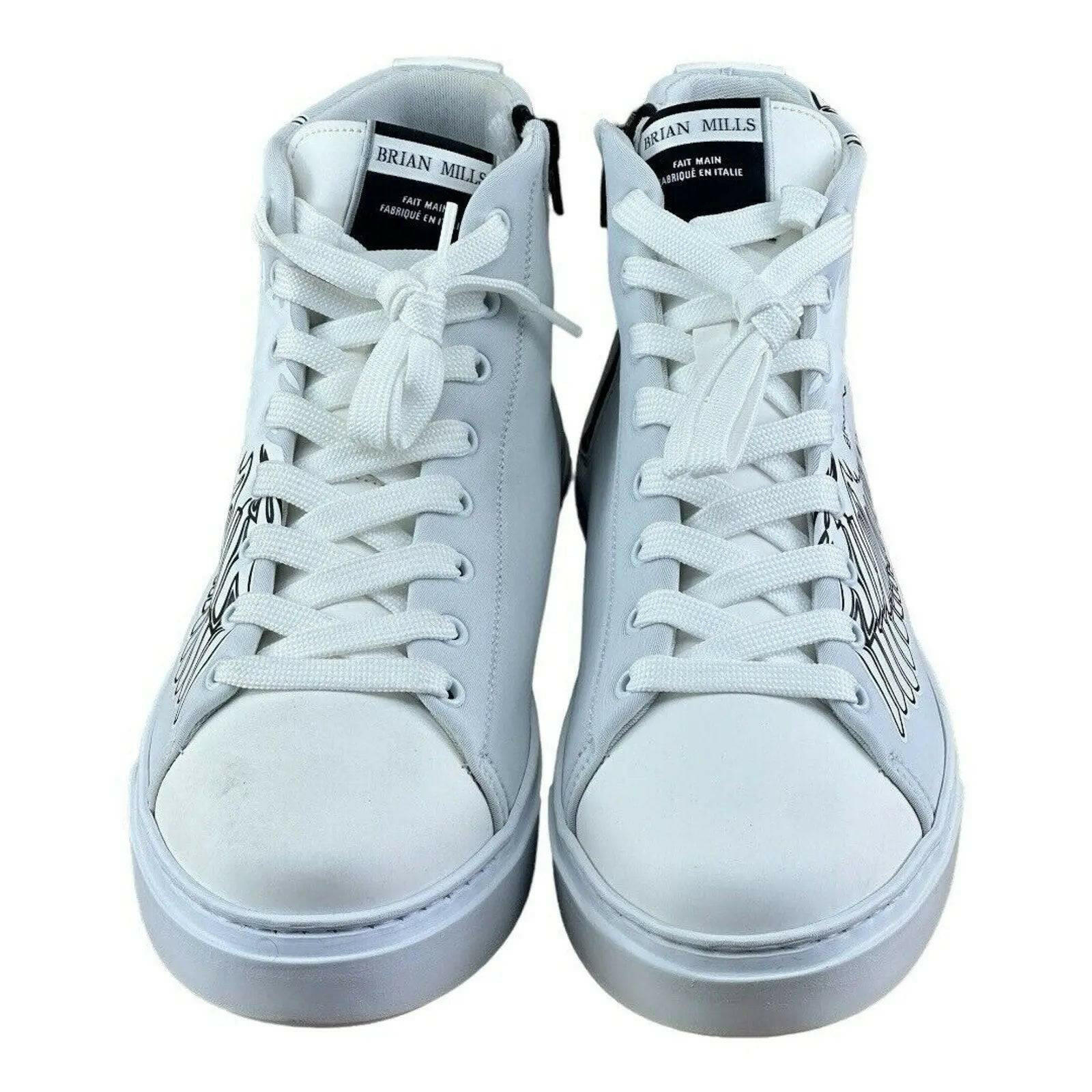 BRIAN MILLS Fashion Eagle High top Sneakers Men.