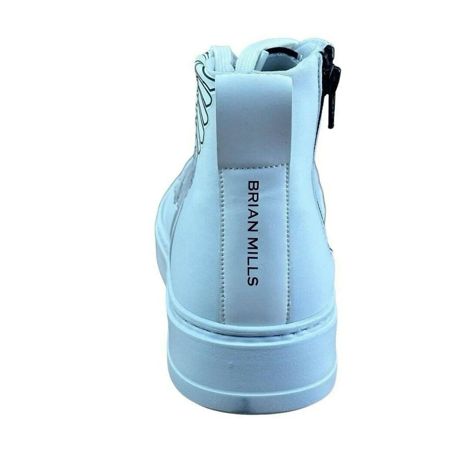 BRIAN MILLS Fashion Eagle High top Sneakers Men.