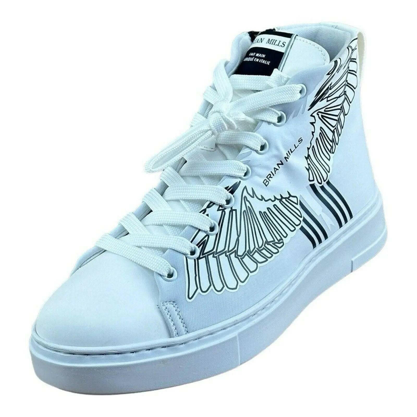 BRIAN MILLS Fashion Eagle High top Sneakers Men.