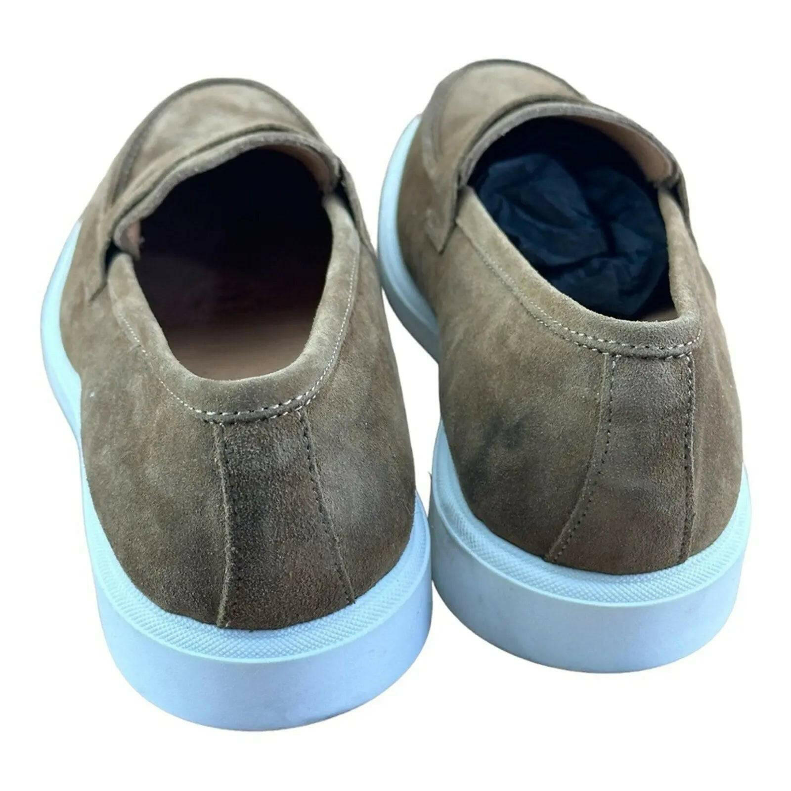 Campanile Collection 311 Tapya Men's Shoes loafers suede Withe Tan.