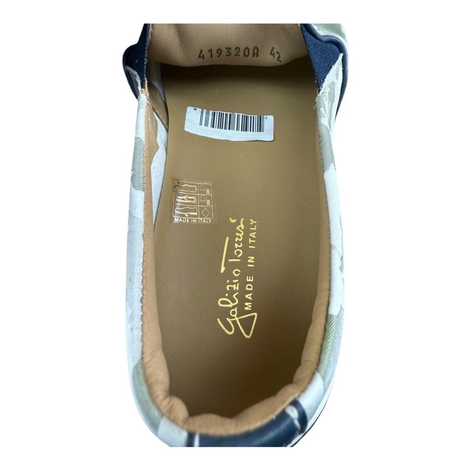 Galizio Torresi Slipper Men’s Camo Canvas Casual shoes Size US 9|42 EU.