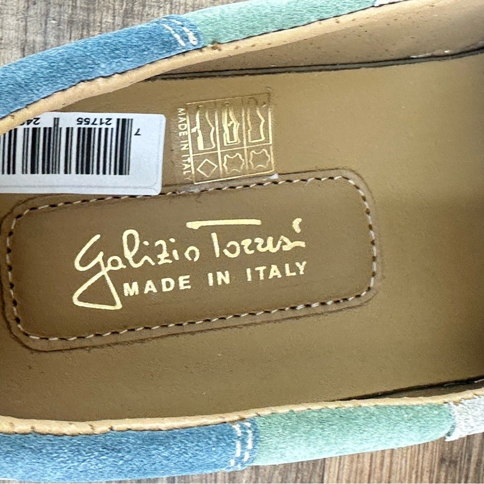 Galizio Torresi Slipper Men’s suede Green Casual shoes Size US 9|42 EU.