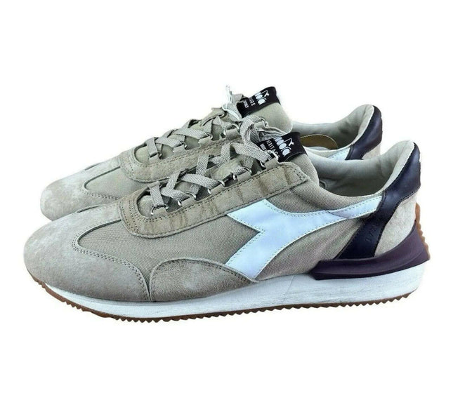 Diadora Heritage Brown Nubuck Sneakers Athletic Men.