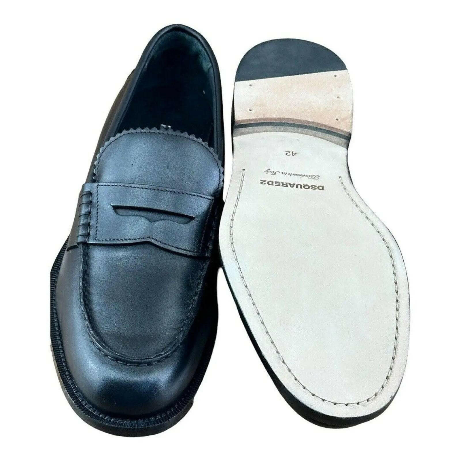 DSQUARED2 BEAU PENNY LOAFERS MEN (BLACK).
