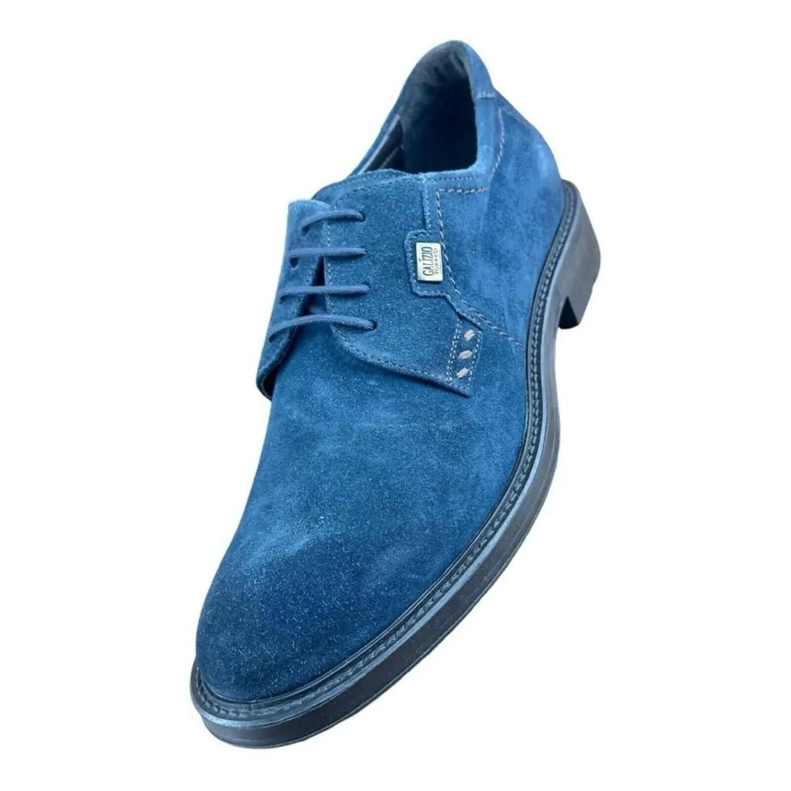 Galizio Torresi Men's Blue Suede Oxford.
