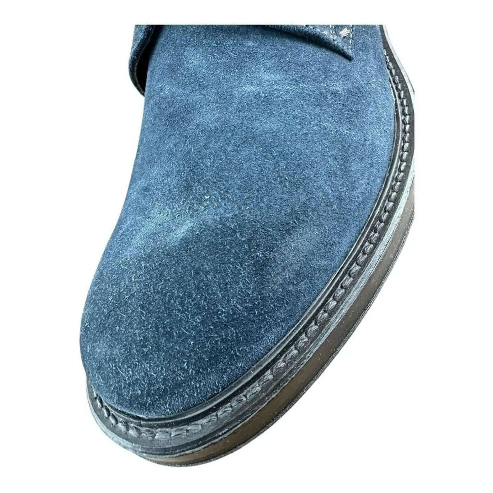 Galizio Torresi Men's Blue Suede Oxford.