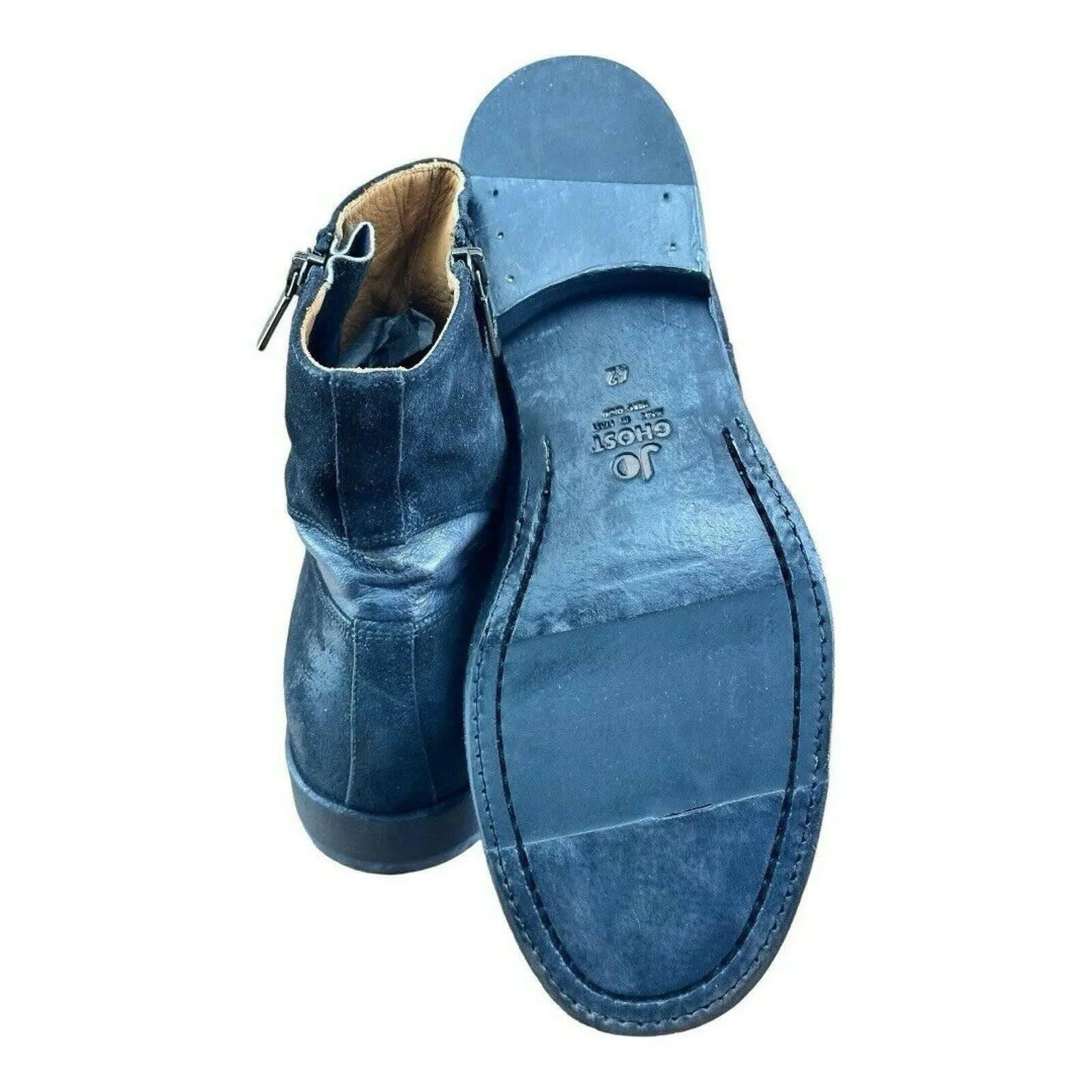 JO GHOST Black Men Ankle Chelsea Boots.