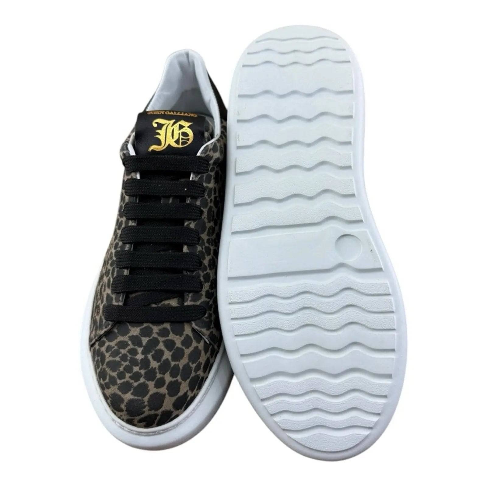 John Galliano Trimmed Leopard Sneaker Women.