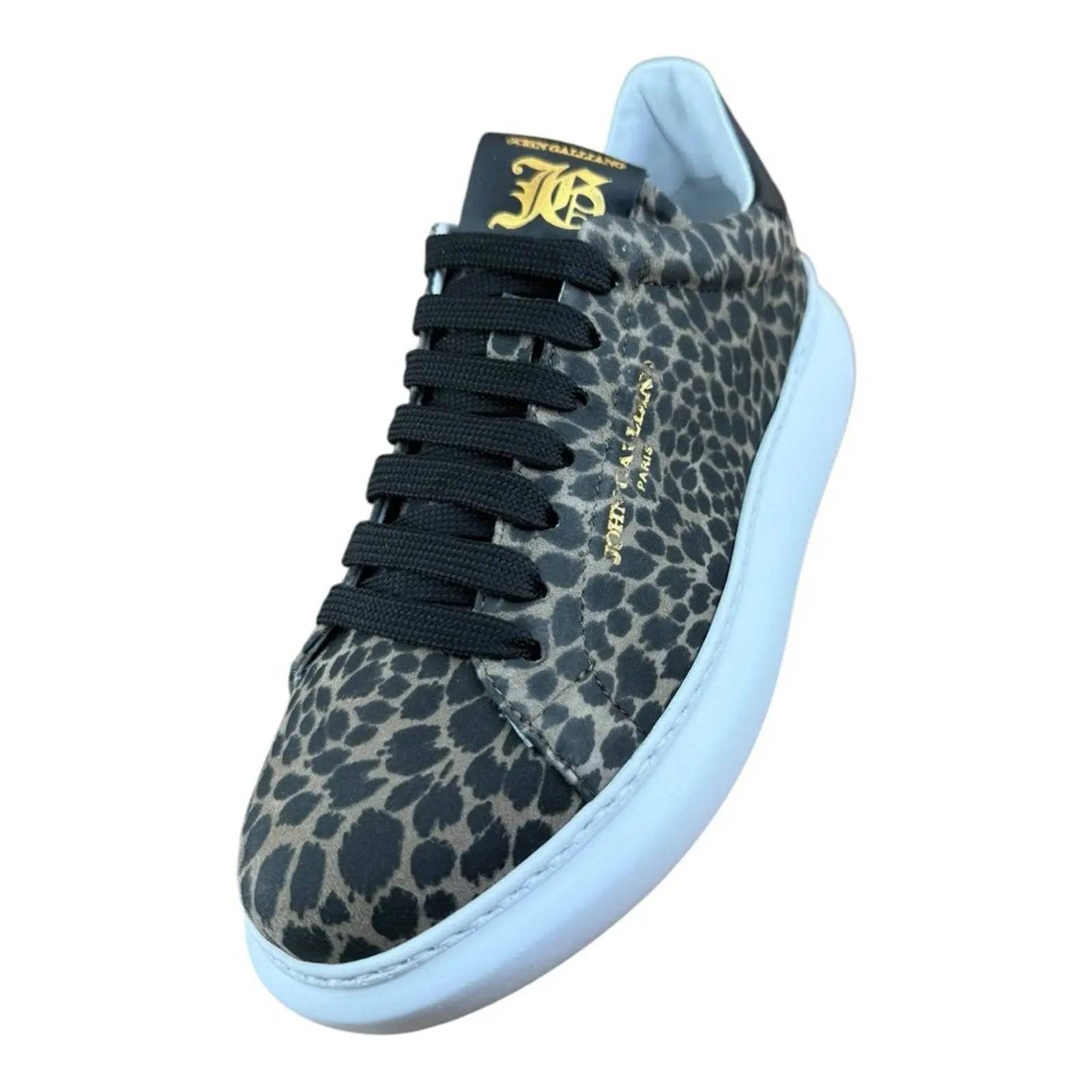John Galliano Trimmed Leopard Sneaker Women.