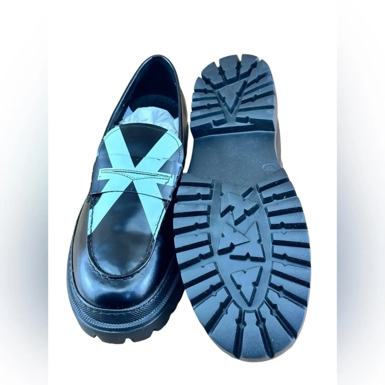 JOHN RICHMOND England flag Penny Loafers Men.