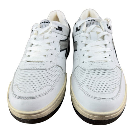 Diadora Men Heritage Mi Frame Used 'White ' Leather Sneakers