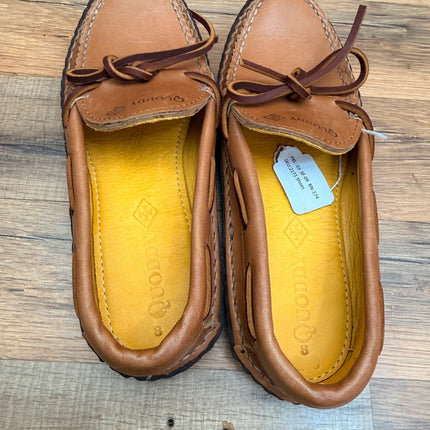 Quoddy women size 8 Grizzly Moc LE - Grizzly Peanut leather shoes