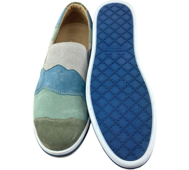 Galizio Torresi Slipper Men’s suede Green Casual shoes Size US 9|42 EU.