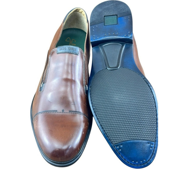 Galizio Torresi Men’s Brown Leather Dress Shoes Oxford Size US 9|42 EU Loafers.