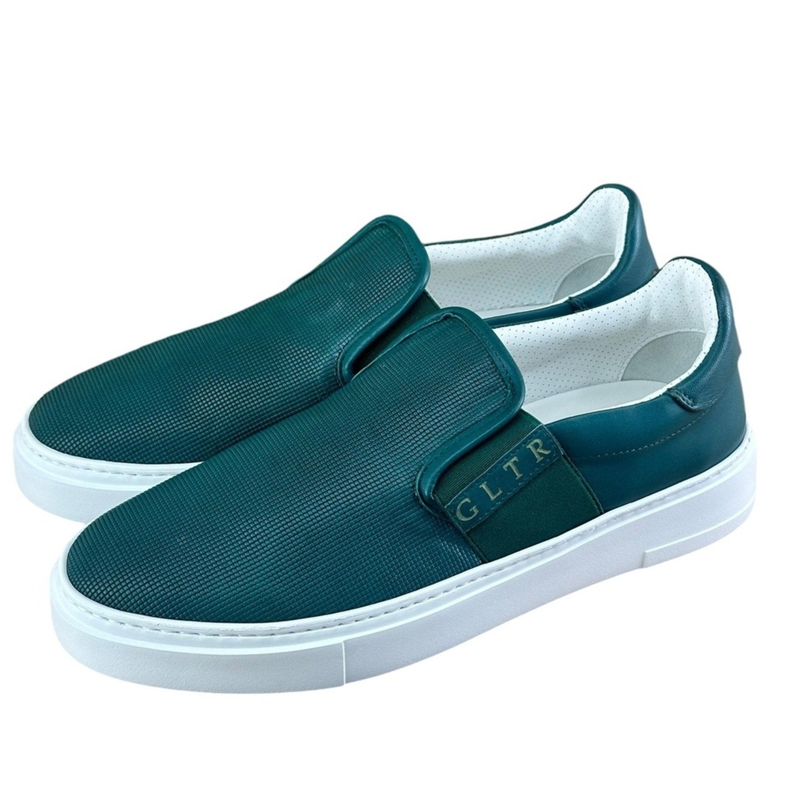 Galizio Torresi Slipper Men’s Leather Extralight Green Casual shoes Size 9|42 EU.