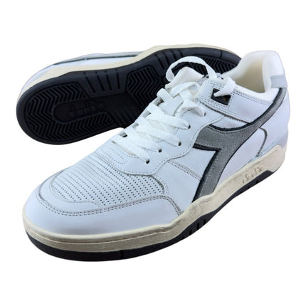 Diadora Men Heritage Mi Frame Used 'White ' Leather Sneakers