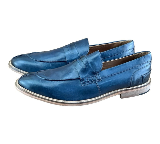 Studio Mode  Shoes Men’s navy blue  Penny Loafers 20048 Made in Italy.