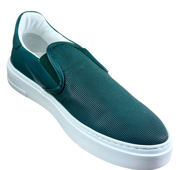 Galizio Torresi Slipper Men’s Leather Extralight Green Casual shoes Size 9|42 EU.