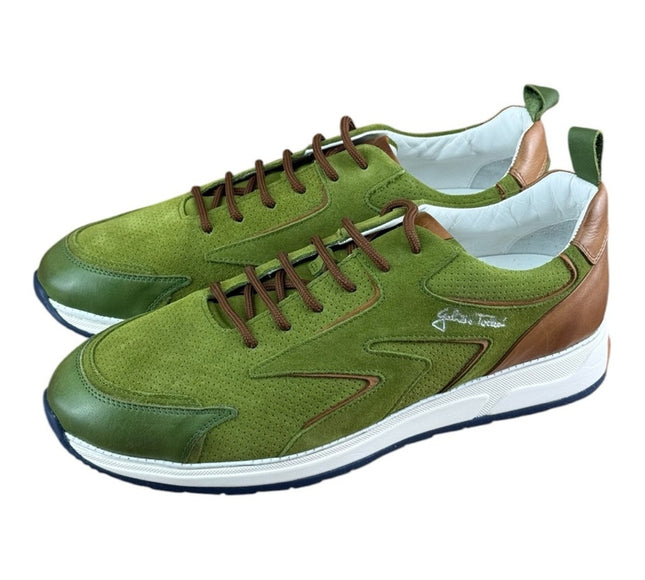 Galizio Torresi Men’s Designer Leather Casual Sneakers size 8.5-9|42 EU.