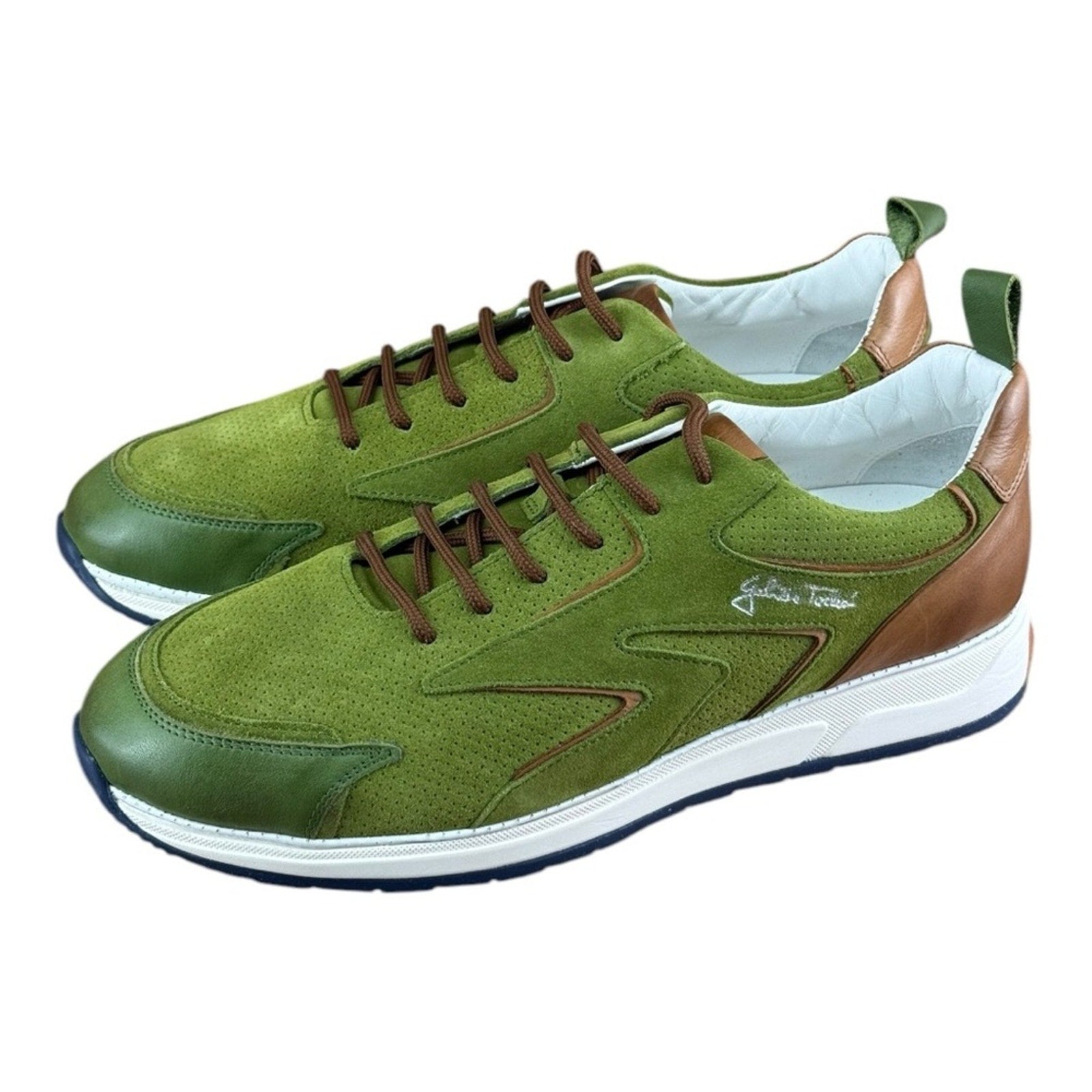 Galizio Torresi Men’s Designer Leather Casual Sneakers size 8.5-9|42 EU.