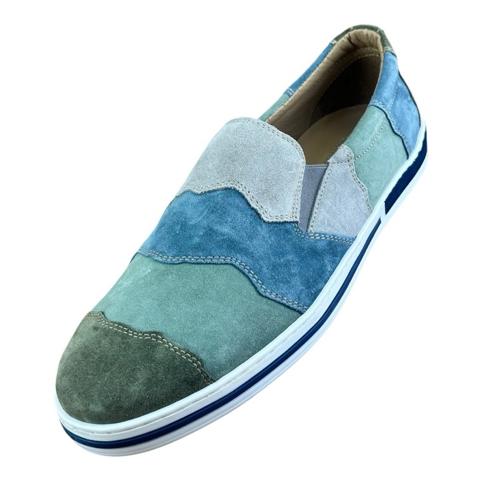Galizio Torresi Slipper Men’s suede Green Casual shoes Size US 9|42 EU.