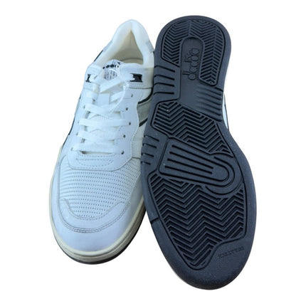 Diadora Men Heritage Mi Frame Used 'White ' Leather Sneakers