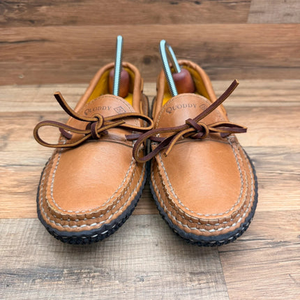 Quoddy women size 8 Grizzly Moc LE - Grizzly Peanut leather shoes