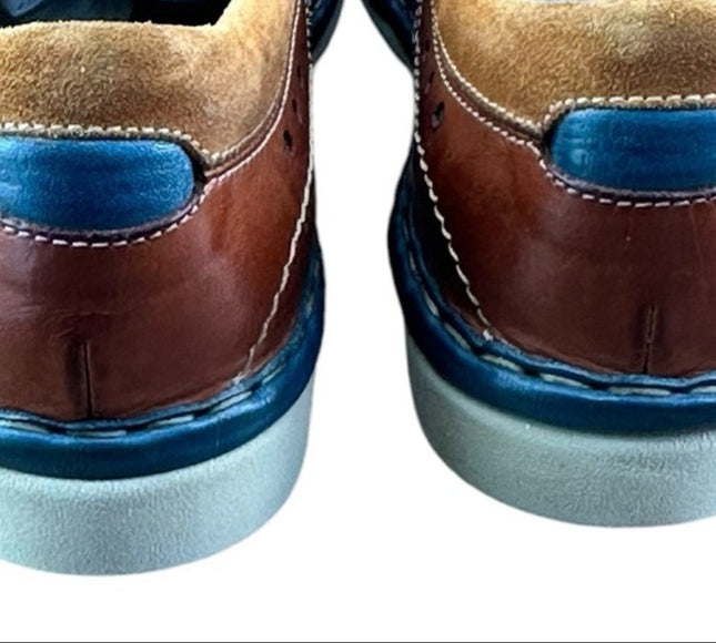 Galizio Torresi Brown Leather Derby shoes  Men.