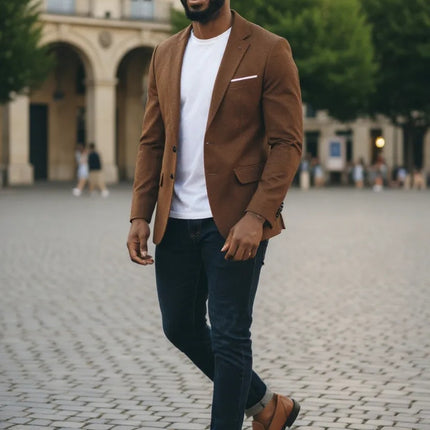 loafers brown jeans Blazer 