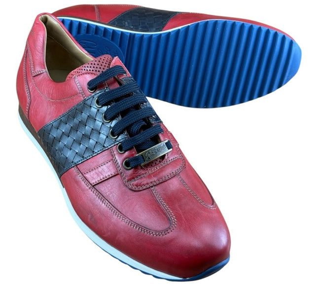 Galizio Torresi Men’s B-Red Casual Sneakers.