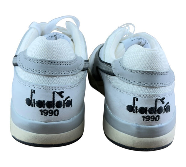 Diadora Men Heritage Mi Frame Used 'White ' Leather Sneakers
