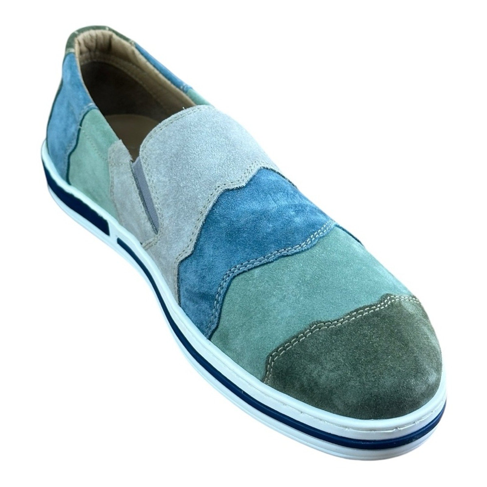 Galizio Torresi Slipper Men’s suede Green Casual shoes Size US 9|42 EU.