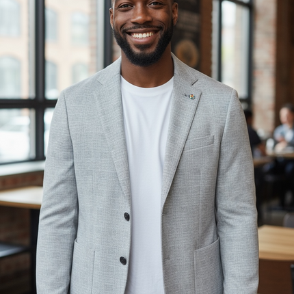 Alessandro Gilles Plaid Linen Blazer - AZINIZY 